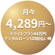 月々0,000円〜※デンタルローン・　クレジットカート　各種支払い対応